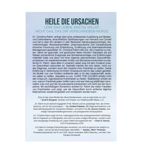 CURE THE CAUSES (deutsche Übersetzung) TASCHENBUCH