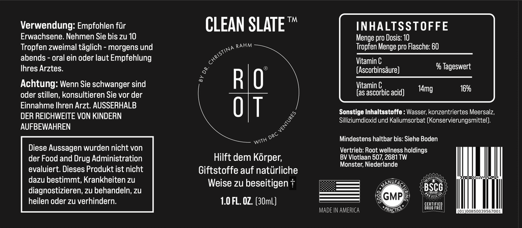 ROOT CLEANSLATE 2ER SPARSET